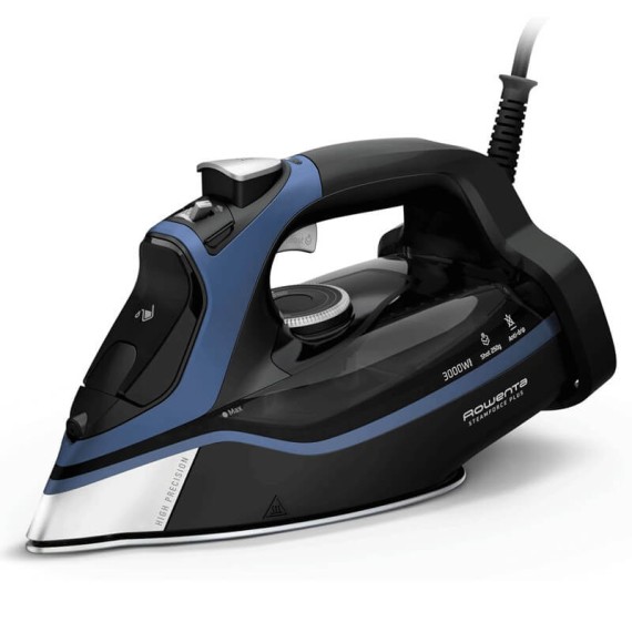 ROWENTA DW9411D1 Steamforce plus Fer à Repasser puissance 3000W Noir et Bleu