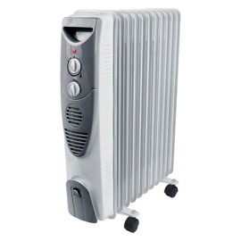Radiateur Bain d'Huile BIOLUX RB2503 11 Éléments 2500W - Blanc