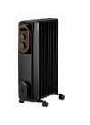 Radiateur noir design Biolux 2500W silencieux et économique