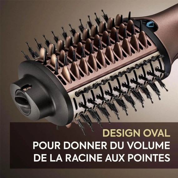 BaByliss Air Power AS95E - Brosse Soufflante 1000W Rose pour brushing parfait