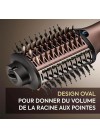 Brosse beauté cheveux BaByliss rose avec cordon rotatif