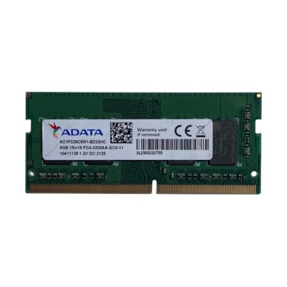 Barrette Mémoire ADATA 8GB DDR4 3200MHz pour PC portable