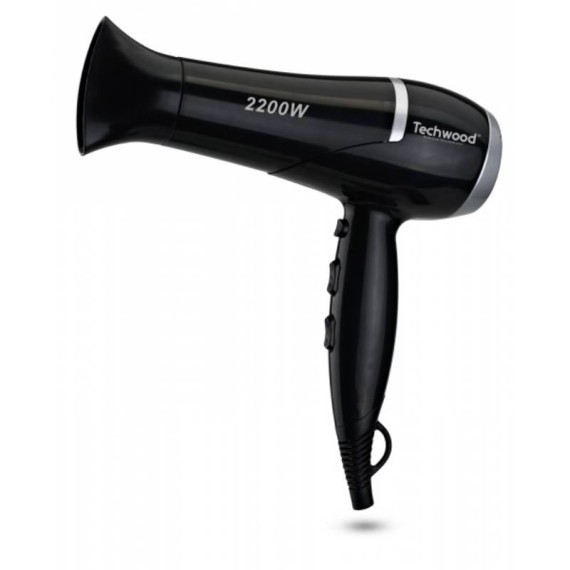 Sèche Cheveux Pro TECHWOOD 2200W noir haute performance pour salon