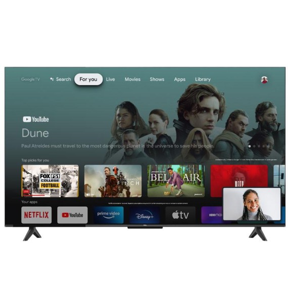 Téléviseur TCL 55 pouces UHD HDR avec Smart TV TCL