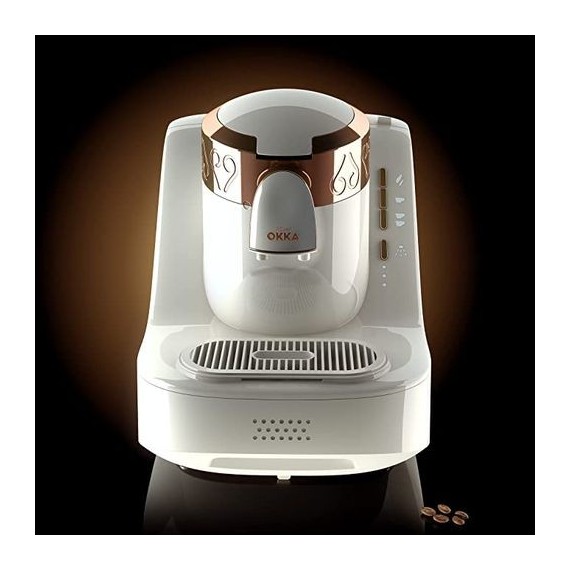 Machine à café OK002WH blanc pour cuisine moderne et rapide
