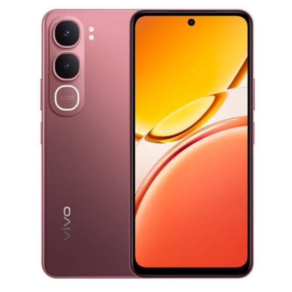 Smartphone VIVO Y21D couleur Rouge Corail design moderne