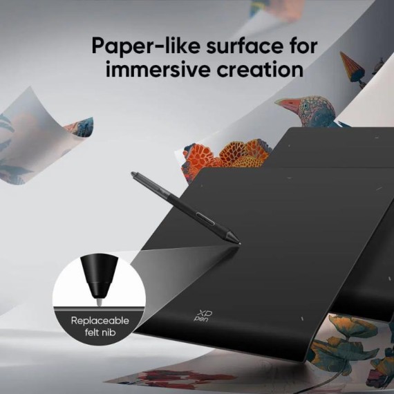 Tablette Graphique XP-PEN Deco Pro XLW Gen 2 vue de face avec stylet