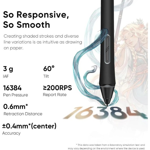 Tablette graphique XP-Pen 15.6 pouces avec stylet X3 Pro