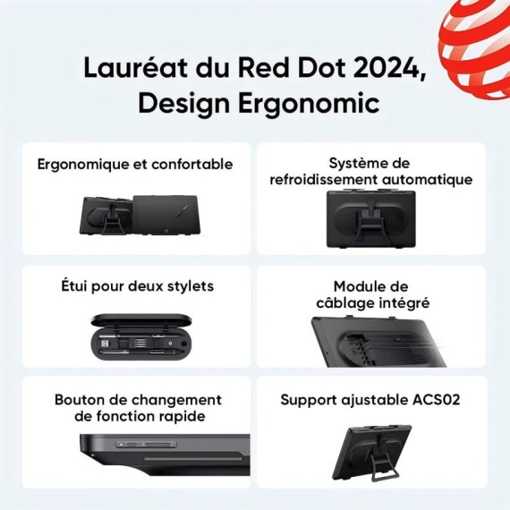 XP-PEN Artist Pro 24 Gen 2 écran 4K UHD pour dessin numérique