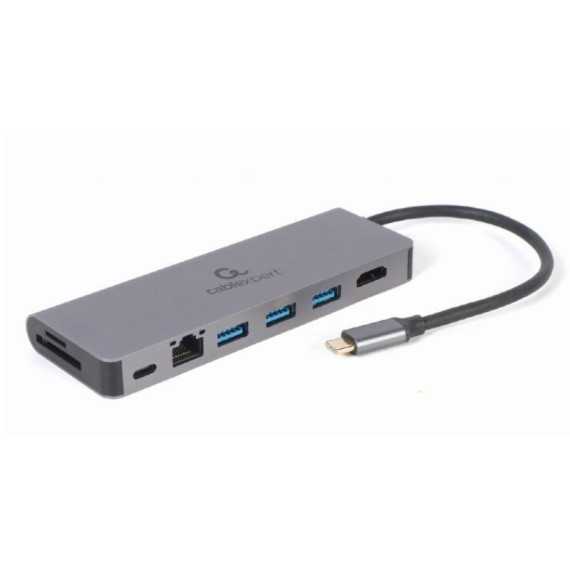 GEMBIRD USB-C Gigabit LAN et HDMI 4K pour Mac et PC