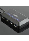 hub usb 3.1 type-c 4 ports noir compatible pc macbook smartphone