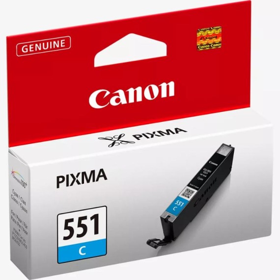 Cartouche Canon CLI-551C cyan pour impression photo professionnelle