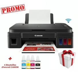 Imprimante à Réservoir Intégré 3en1 CANON Pixma G3410 Wifi Couleur