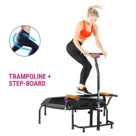 Surface de saut trampoline hexagonal step PRO pour fitness