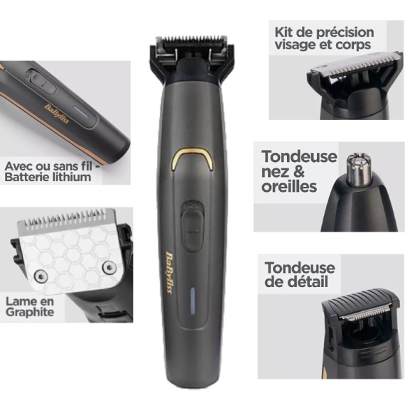 Tondeuse rechargeable MT987E pour cheveux gris
