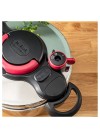 Cocotte TEFAL 6 litres design noir et inox