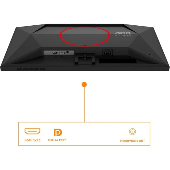 Ecran gaming AOC 23.8 pouces Full HD IPS noir