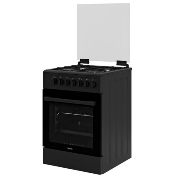 Four à gaz Vedette avec grille émaillée et chaleur tournante