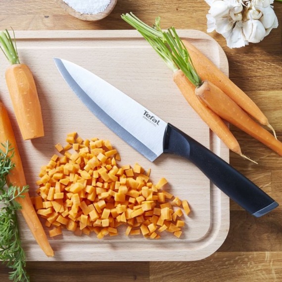 Couteau de cuisine Tefal ergonomique pour légumes et fruits