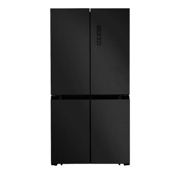 Design moderne et élégant du réfrigérateur Hyundai inox foncé