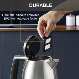 Bouilloire Sans Fil KRUPS BW552D10 1.7 Litres - Inox