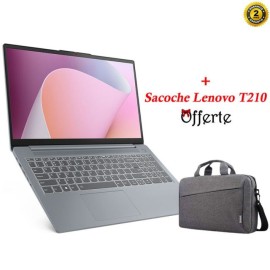 PC Portable LENOVO IdeaPad Slim 3 15AMN8 AMD RYZEN 5 16Go 512Go SSD - Gris