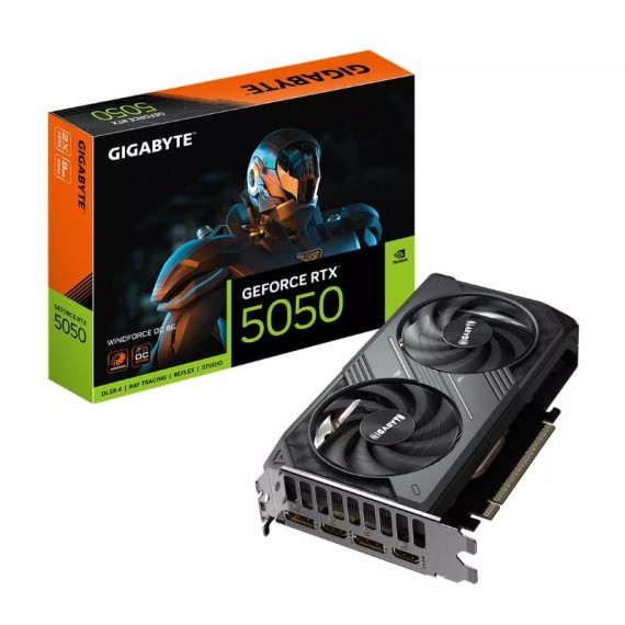 Gigabyte GeForce RTX 5050 WINDFORCE OC 8Go connectique