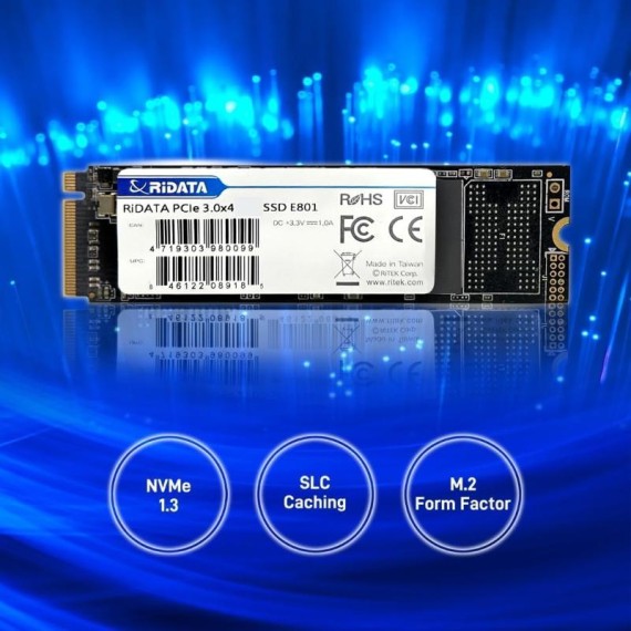 Stockage rapide SSD interne PCIe 256 Go noir