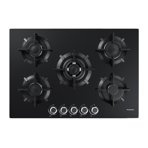 Plaque à gaz encastrable 5 feux design élégant et robuste