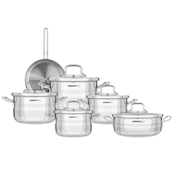 Poêle et casseroles Korkmaz Astron 11 pièces robustes