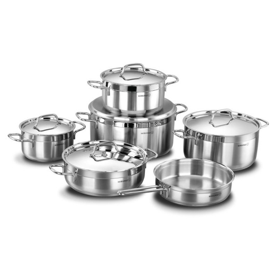 Batterie de Cuisine Korkmaz ALFA XL A1641 ensemble inox 11 pièces