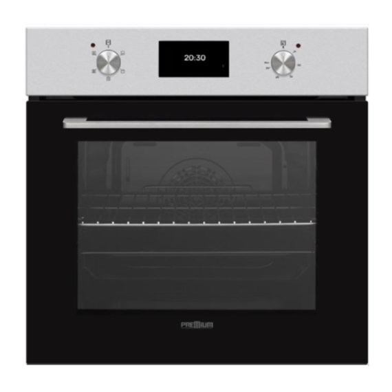 Four professionnel inox avec 7 programmes de cuisson