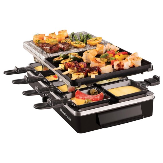 Appareil A Raclette Multifonction RUSSEL HOBBS noir design
