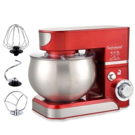 Robot Pétrin TECHWOOD 5 Litres 1000W - Rouge