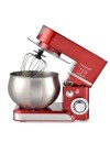 Pétrin électrique TECHWOOD 6 vitesses rouge