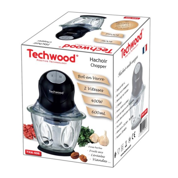 Hachoir électrique 400 watts noir compact cuisine