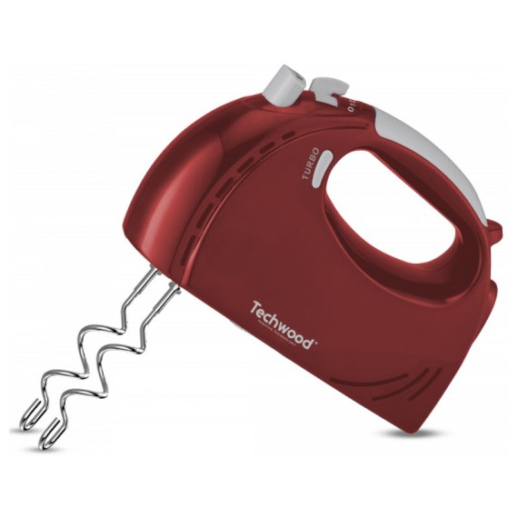 Fouets et crochets du batteur TECHWOOD rouge multifonction