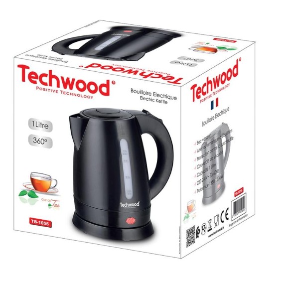 Bouilloire TECHWOOD TB-1056 avec socle 360 degrés