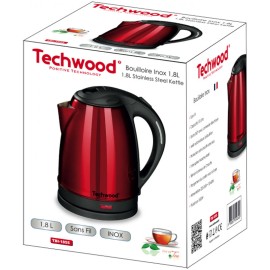 Bouilloire Sans fil TECHWOOD TBI-1855 1500W - Rouge
