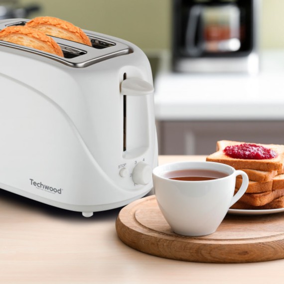 grille pain TECHWOOD 700W blanc cuisine