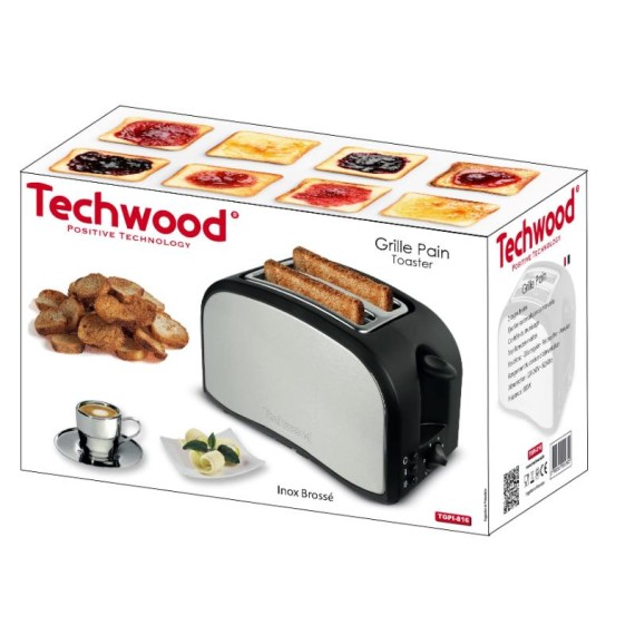 Grille-pain compact TECHWOOD pour tartines rapides et faciles