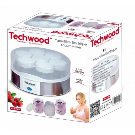 Machine à yaourt TECHWOOD 7 pots 150 ml