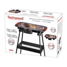 Barbecue électrique sur pieds TECHWOOD 2000 Watt - Noir (TBQ-825P)