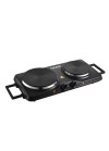Réchaud électrique double foyer 2500W noir
