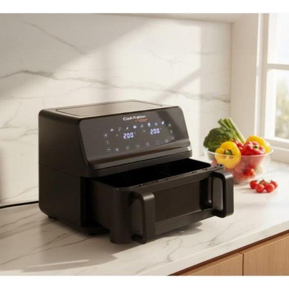 Double panier de la friteuse sans huile Techwood 9L