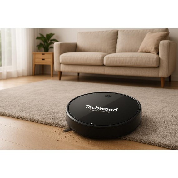 Robot aspirateur multifonction TECHWOOD pour sols durs et tapis