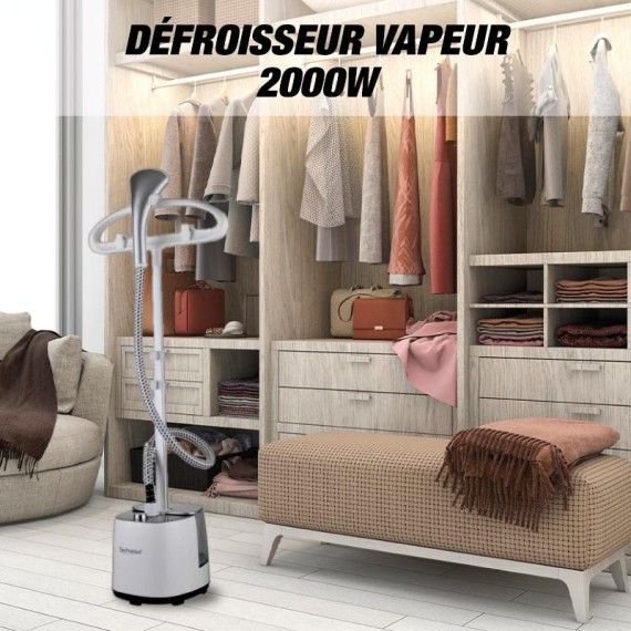 Défroisseur Vertical à Vapeur Techwood 2000 W vue avant