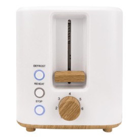 Grille Pain JOCCA Nature Bambou 700W - Blanc