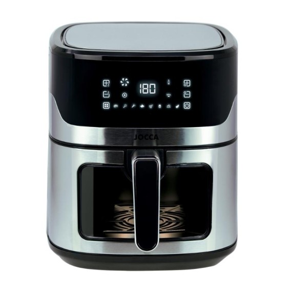 Airfryer inox 1600W cuisson uniforme et silencieuse