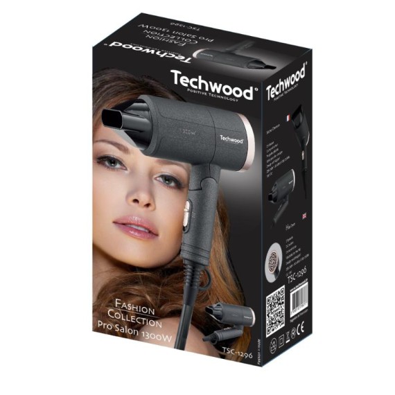 Sèche Cheveux Pro TECHWOOD avec concentrateur précis